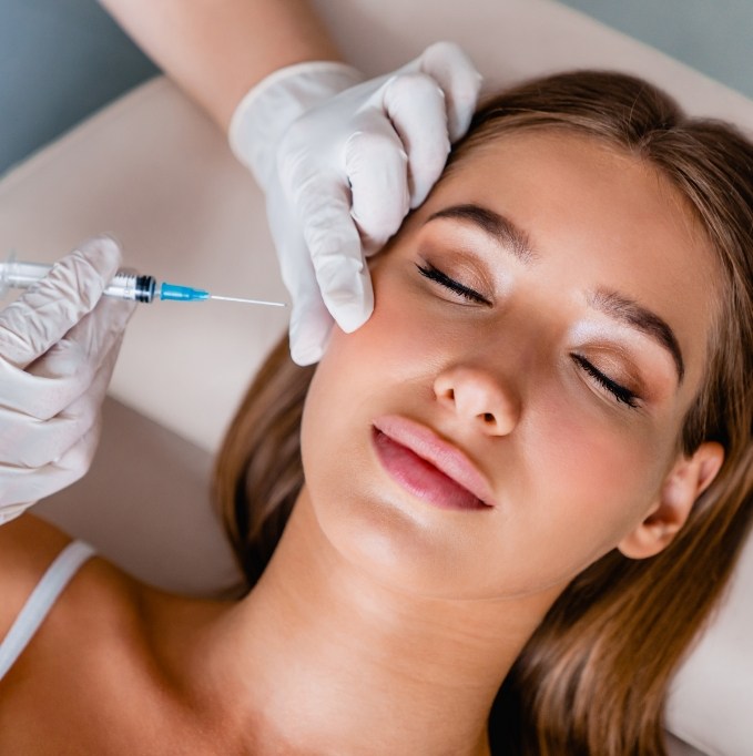 Female patient receiving a BOTOX treatment