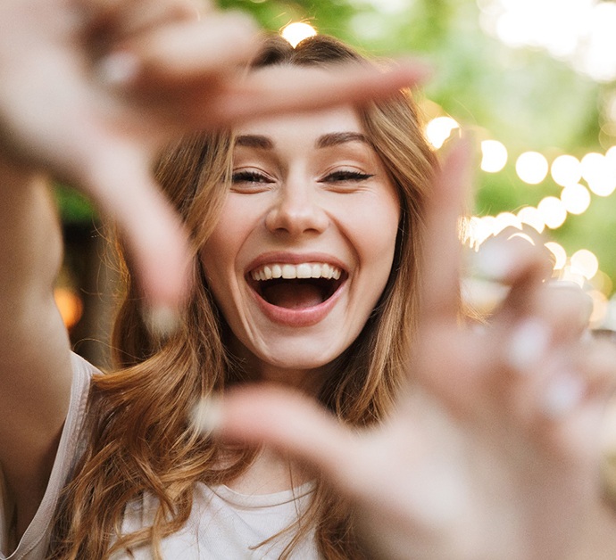 Woman with a nice smile