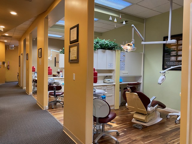 Multiple treatment rooms in dental office