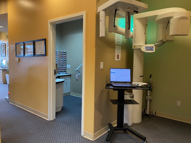 Scanner in the hallway of dental office