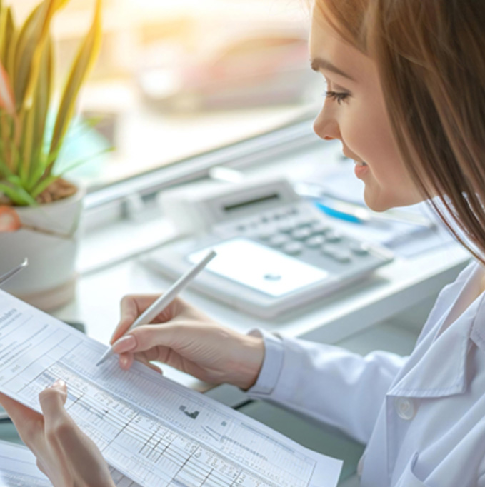 Woman considering cost of root canal in San Jose