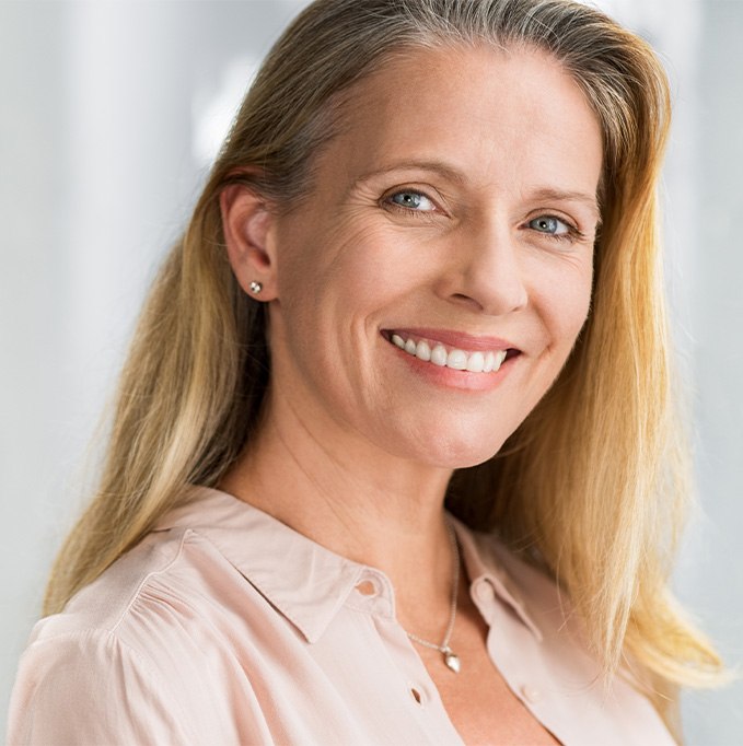 Smiling middle-aged woman